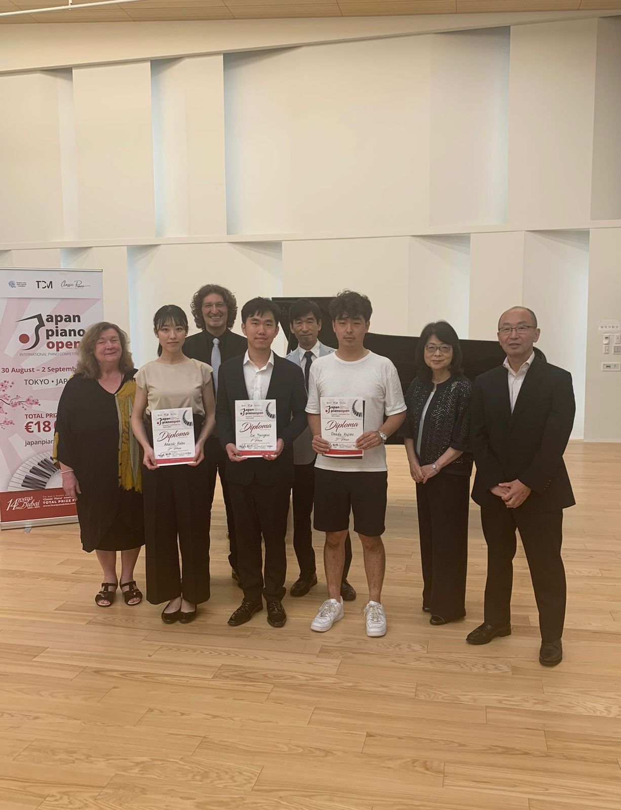"Japan Piano Open" International Piano Competition 2023 has announced winners